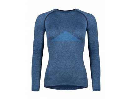 FORCE tričko funkčné SOFT LADY dlhý rukáv, modré