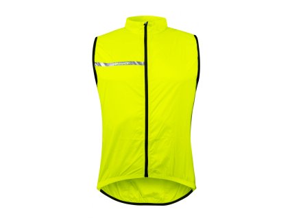 FORCE WINDPRO cyklistická vesta, neprefúkavá, fluo