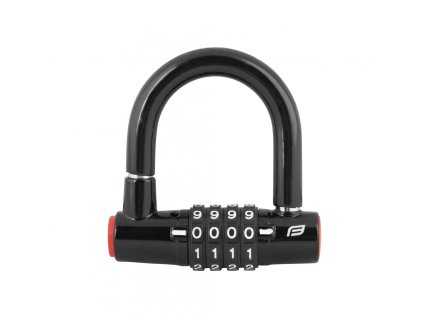 FORCE zámok MINI podkova 9cm x 8,7cm Fe, čierny