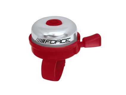 FORCE zvonček KLASIK Fe / plast 22,2mm, červený