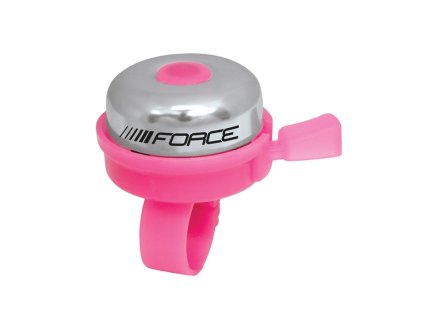 FORCE zvonček KLASIK Fe / plast 22,2mm, ružový