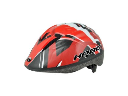 HQBC Kiqs detská prilba, červená s čiernou, veľ. 52-56 cm