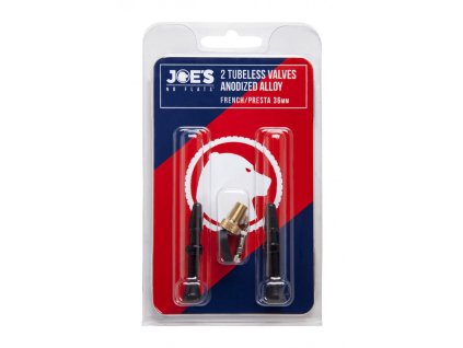 JOE´S NO-FLATS Presta bezdušové ventilky, čierne