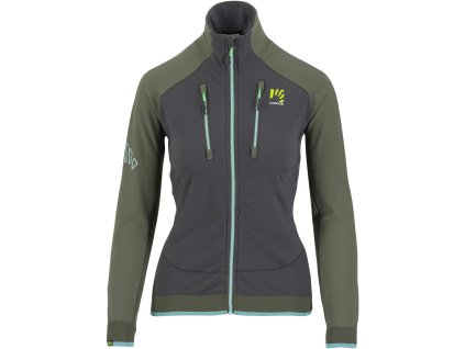 Karpos ALAGNA EVO skialpinistická bunda, dámska, black sand/thyme