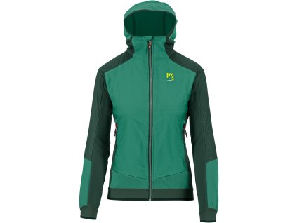 Karpos ALAGNA PLUS EVO skialpinistická bunda, dámska, frosty s./tmavozelená