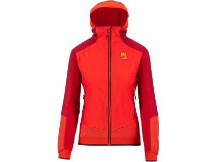 Karpos ALAGNA PLUS EVO skialpinistická bunda, dámska, ružová/červená