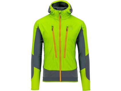 Karpos ALAGNA PLUS EVO skialpinistická bunda, unisex, limetková/bridlicová