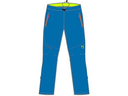 Karpos FANTASIA KID outdoorové nohavice, detské, modré/oranžové