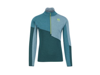 Karpos FEDERA HALF-ZIP flíska Forest/Balsam/North Atlantic
