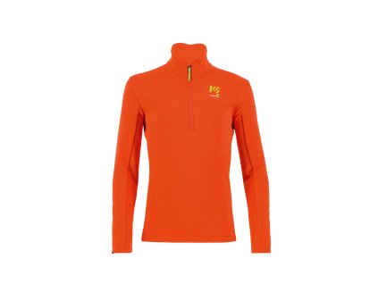 Karpos PIZZOCCO KID HALF-ZIP flíska Spicy Orange