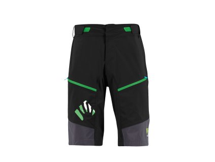 Karpos RAPID Baggy kraťasy čierne/tmavomodré/zelené fluo