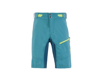 Karpos Val Viola Kraťasy modrozelené/žlté fluo