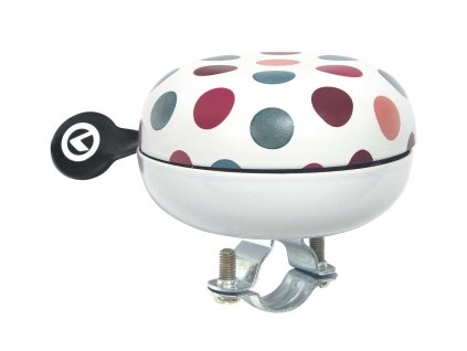 KLS Bell 80 zvonček, biely farebné bodky