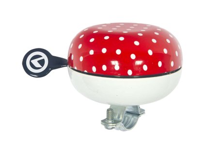 KLS Bell 80 zvonček, červený s bodkami