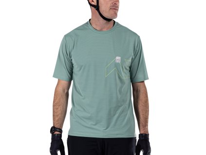 Leatt cyklistický dres MTB Trail 1.0 X-Flow, Pistachio