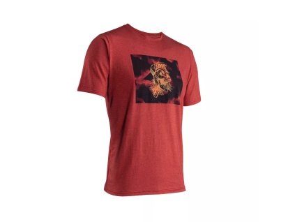 Leatt tričko s krátkym rukávom Core, pánske, ruby