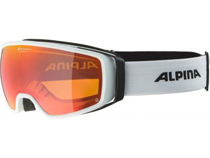 Lyžiarske okuliare Alpina DOUBLE JACK PLANET Q Lite biele