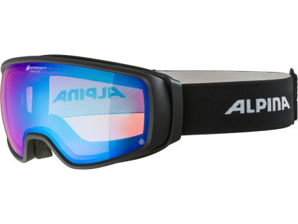 Lyžiarske okuliare Alpina DOUBLE JACK PLANET Q Lite čierne