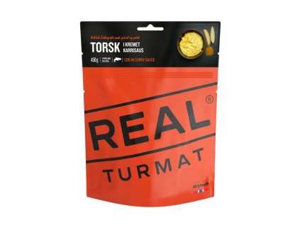 Real Turmat treska so zemiakom v kari omáčke dehydrované jedlo, 500g