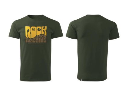 RM wave tričko, olivová zelená