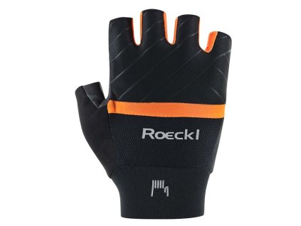 Rukavice Roeckl Bonau 2, unisex, čierno-ornažové (black/orange)