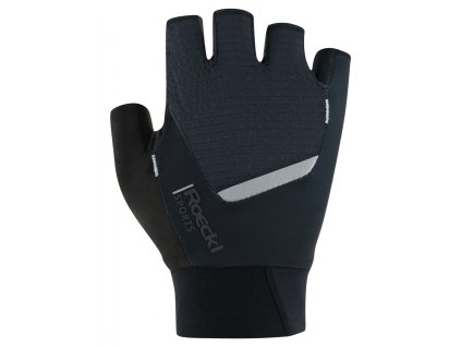 Rukavice Roeckl Diamante 2, dámske, čieno-šedé (black shadow)