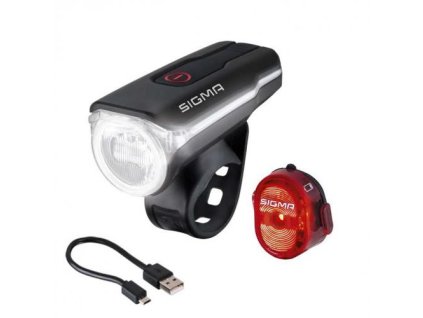 SIGMA AURA 60 USB a Nugget II. set svetiel, predné a zadné