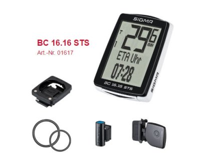 SIGMA Cyklocomputer BC 16.16 STS, bezkáblový