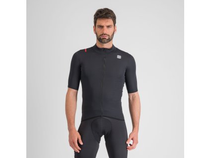 Sportful FIANDRE LIGHT cyklistická bunda s kr. rukávom, čierna