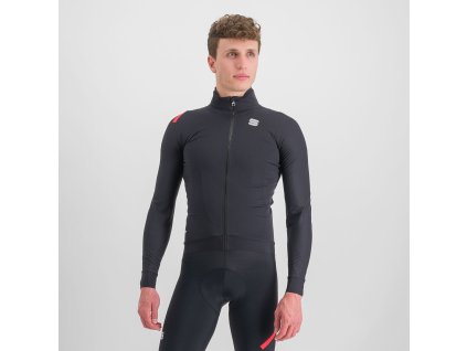 Sportful Fiandre Pro cyklistická bunda, čierna