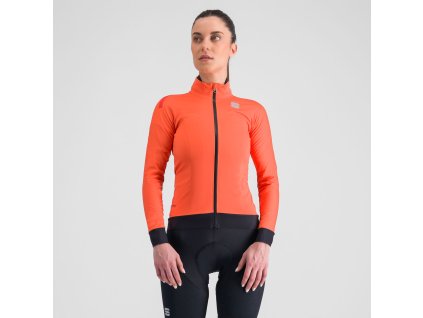 Sportful FIANDRE PRO cyklistická bunda, dámska, červený grepfruit