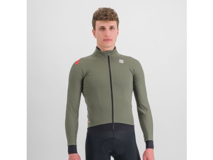 Sportful FIANDRE PRO cyklistická bunda, kaki
