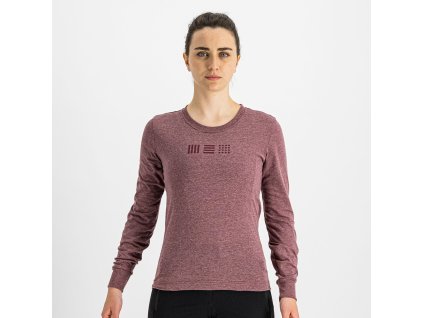 Sportful GIARA dámske tričko s dl. rukávom červené