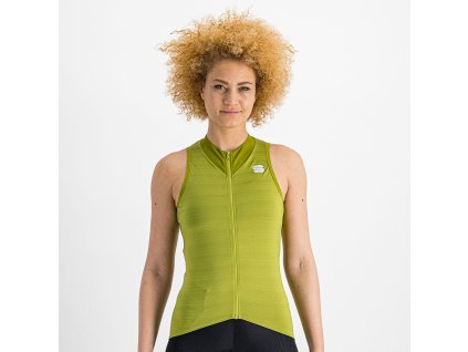 Sportful Kelly dámsky dres bez rukávov, žltozelená