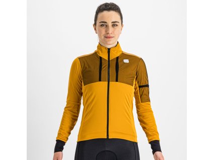 Sportful SUPERGIARA cyklistická bunda, dámska, zlatá