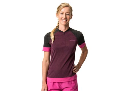 Vaude all-mountain dres, Altissimo Q-Zip, cassis, dámsky