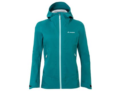 Vaude CROZ 3L III nepremokavá outdoorová bunda, dámska, modro-zelená