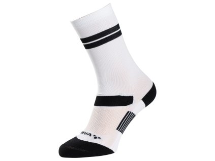 Vaude cyklistické ponožky Bike Mid II, unisex, biela (white uni)