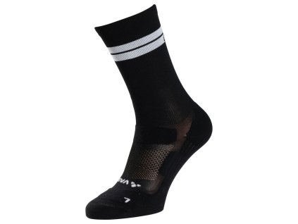 Vaude cyklistické ponožky Bike Mid II, unisex, black/black