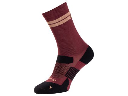 Vaude cyklistické ponožky Bike Mid II, unisex, cassis uni