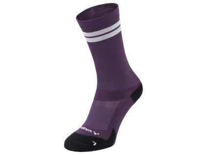 Vaude cyklistické ponožky Bike Mid II, unisex, fialová (mulberry)