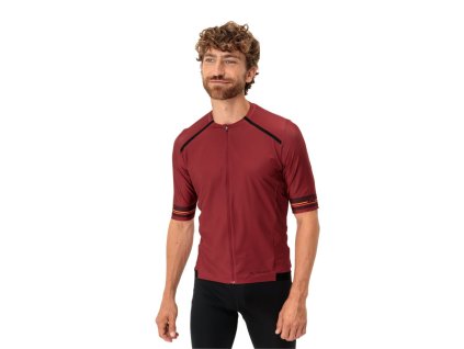 Vaude cyklistický dres Furka FZ II, pánsky, carmine