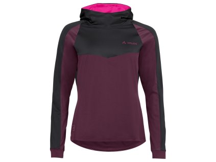 Vaude cyklistický dres Qimsa LS Shirt II, dámsky, cassis
