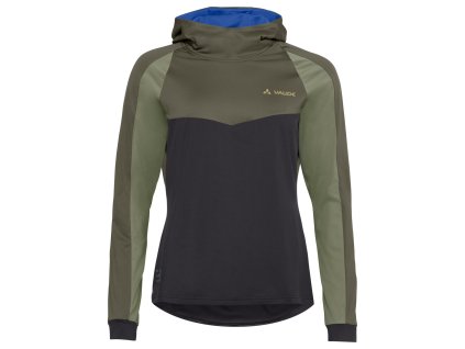 Vaude cyklistický dres Qimsa LS Shirt II, dámsky, khaki
