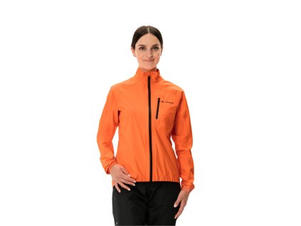 Vaude Drop III nepremokavá cyklistická bunda, dámska, neon orange