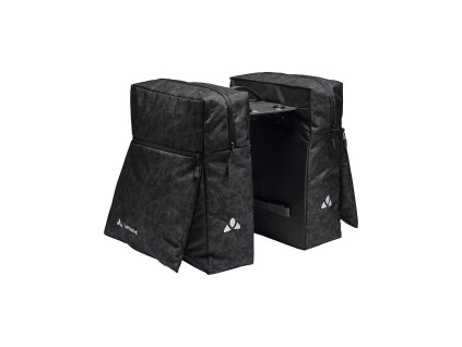 Vaude dvojitá taška na nosič TwinZipper (UniKlip 2), black