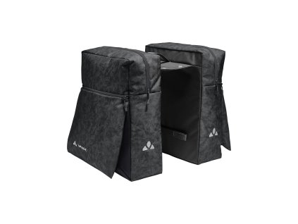Vaude dvojitá taška na nosič TwinZipper, black