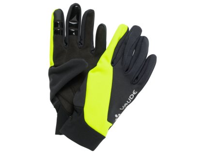 Vaude Kuro Warm cyklistické rukavice, žlto-čierna