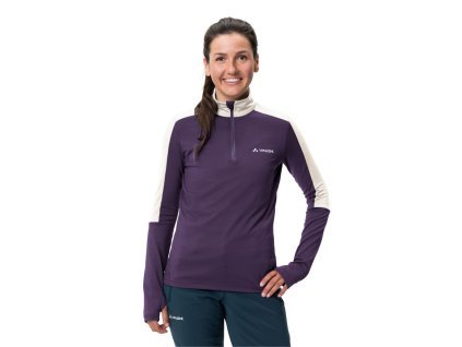 Vaude Livigno Halfzip II pulóver, dámsky, fialová