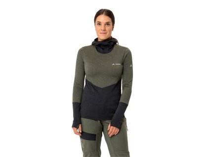 Vaude Monviso mikina s kapucňou, dámska, khaki